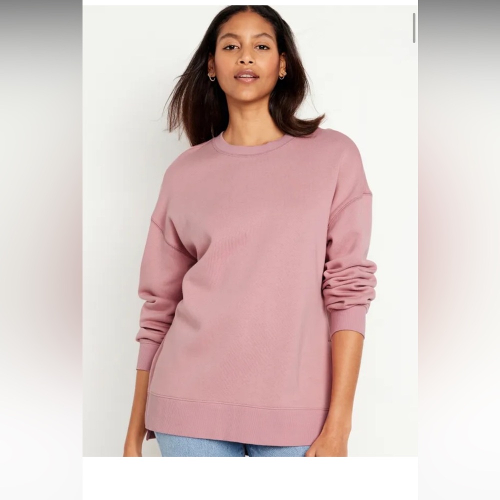 Old Navy Oversized Boyfriend Tunic Sweatshirt, X-Large TALL